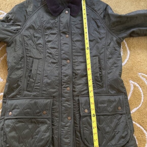 Barbour Jacket Olive size 12 - Picture 6 of 8